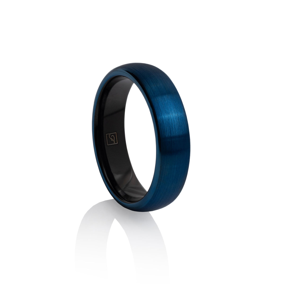 The Brushed Blue Tungsten 6D (6mm D-Ring), alternate view