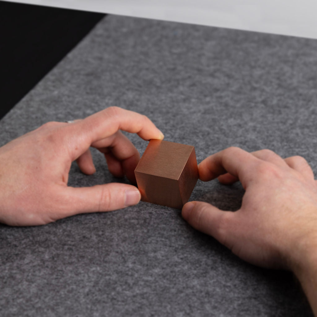 1kg Copper Cube (~48mm x 48mm x 48mm)
