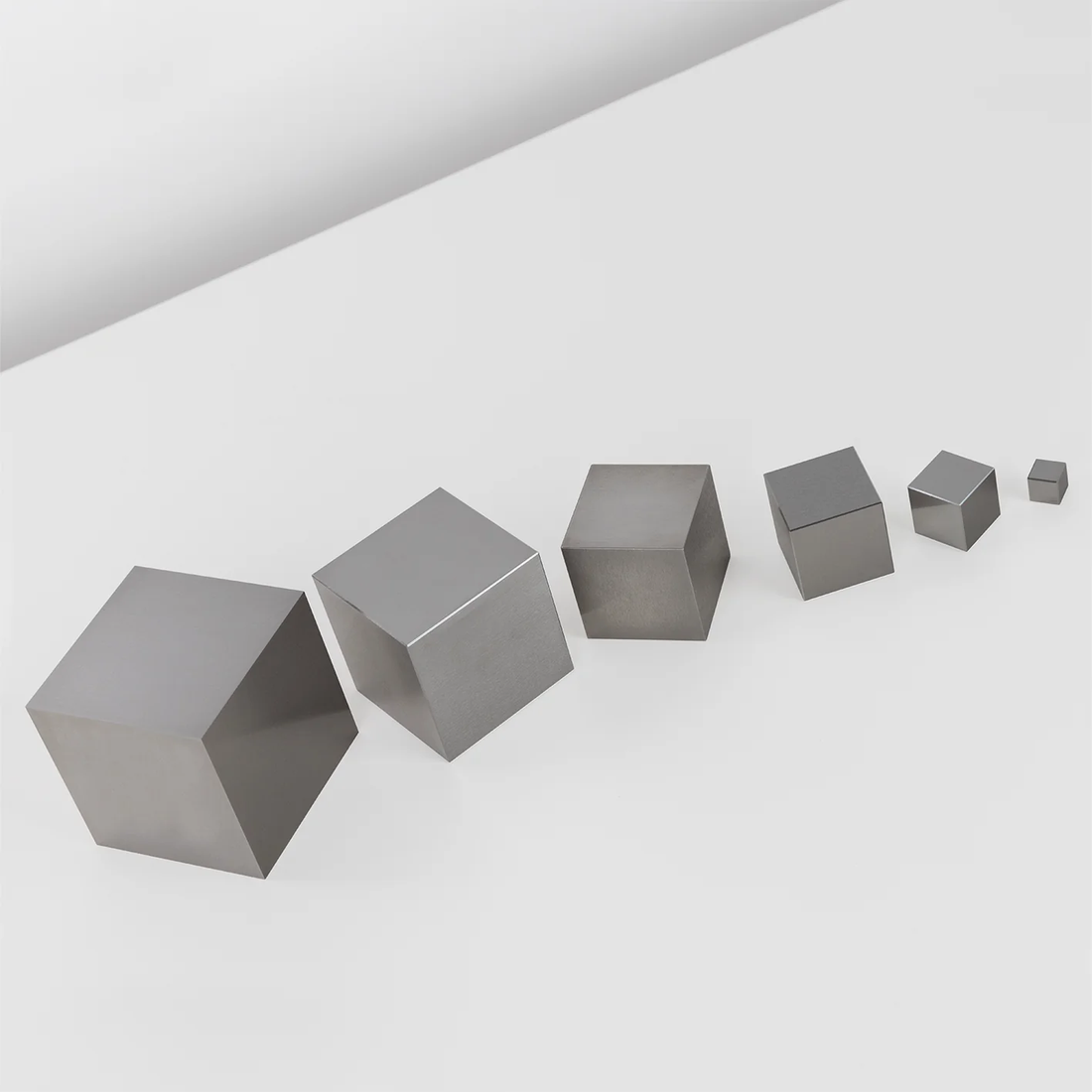 variation of tungsten cube sizes from the shop