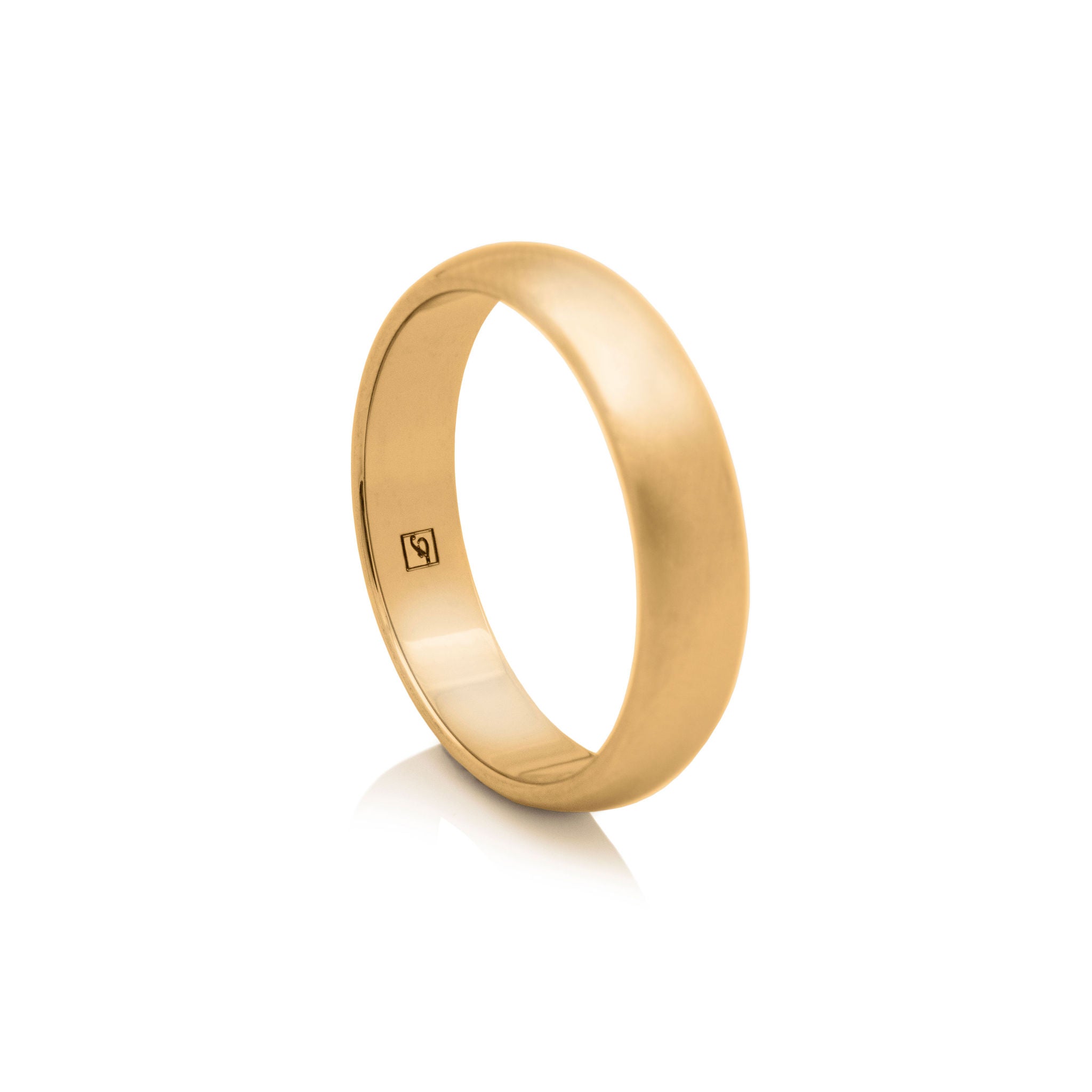 Dustin S5 Rings The Gold-Plated Tungsten 5D Ring (5mm D-Ring) | Rings | Atomic Cubes