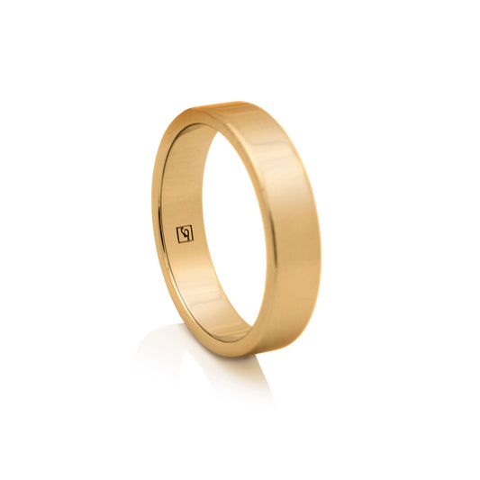 The Gold Tungsten 5F (5mm Flat Ring)