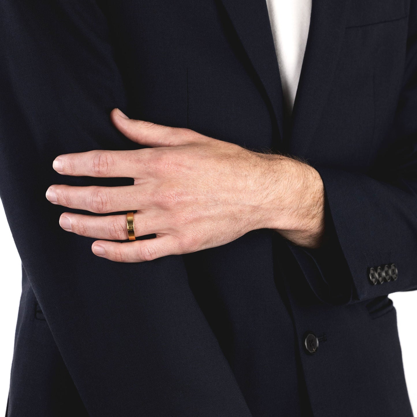 The Gold Tungsten 5F (5mm Flat Ring)