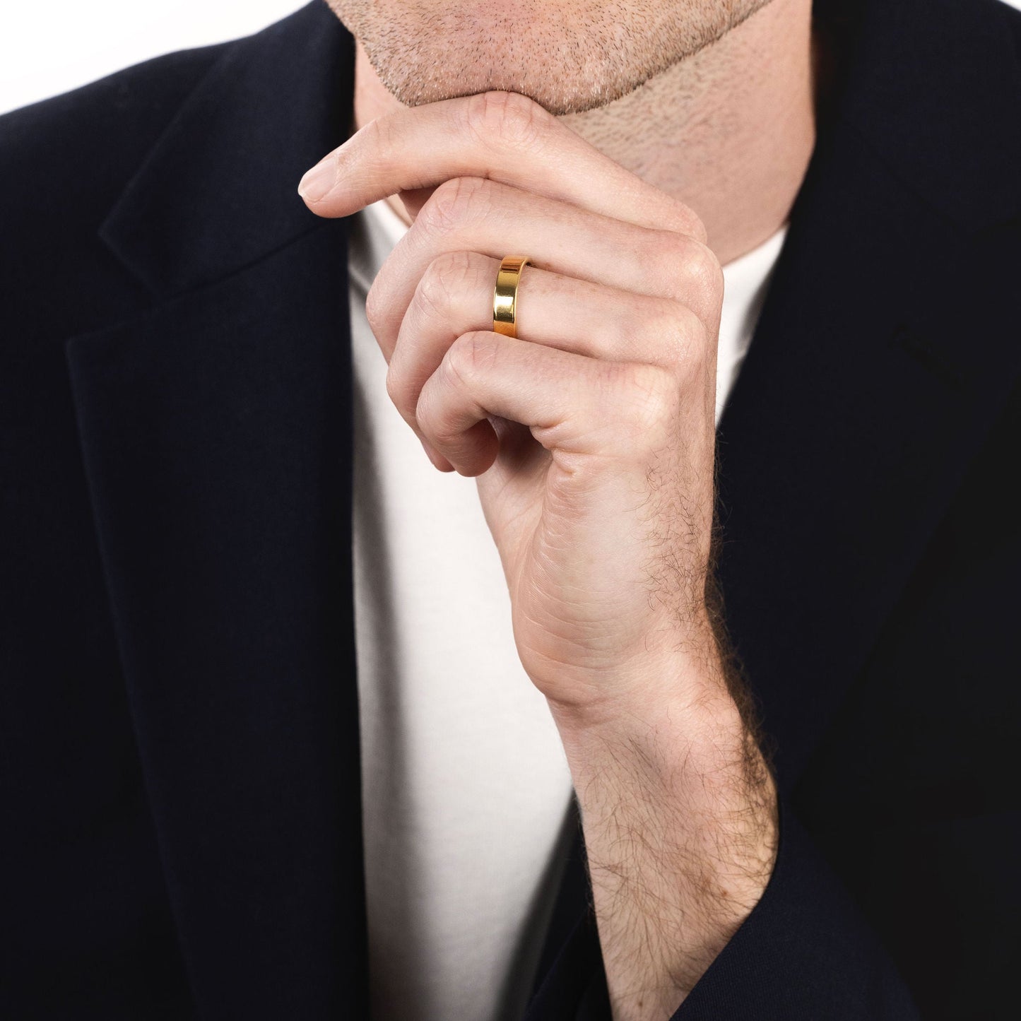 The Gold Tungsten 5F (5mm Flat Ring)