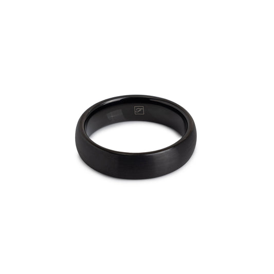 The Brushed Black Tungsten 6D (6mm D-Ring)