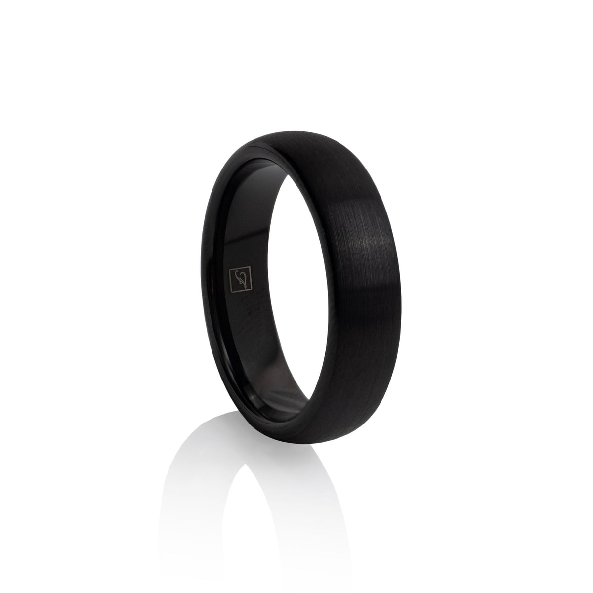 The Brushed Black Tungsten 6D (6mm D-Ring), alternate view