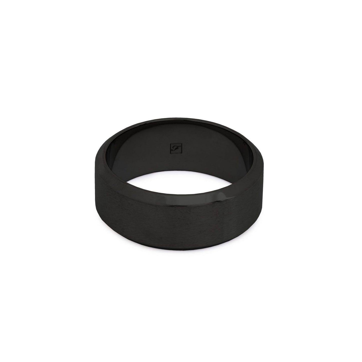 The Black Tungsten 8F (8mm Flat Ring)
