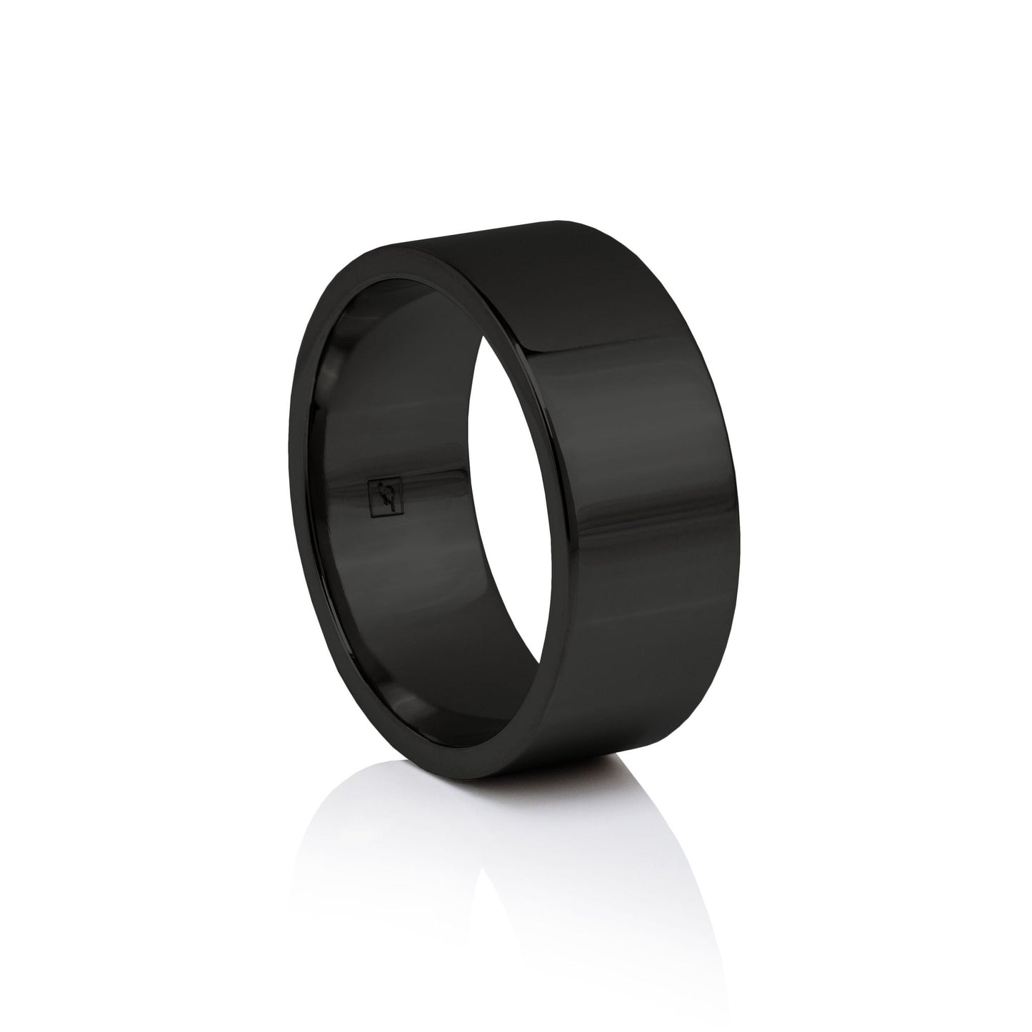 The Black Tungsten 8F (8mm Flat Ring)