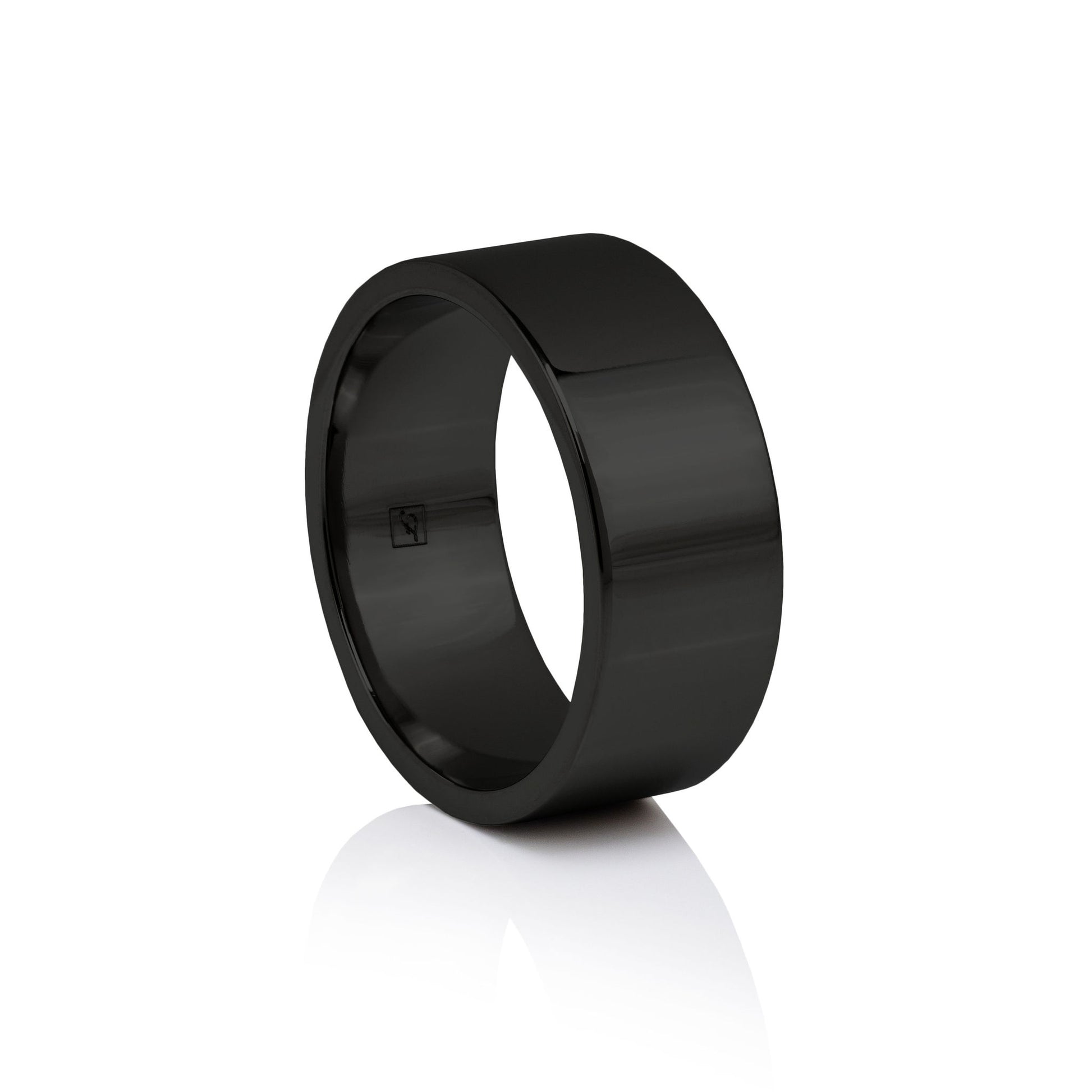 The Black Tungsten 8F (8mm Flat Ring)